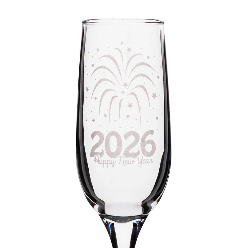 New Years Champagne Glass -  2026 - 7.5oz