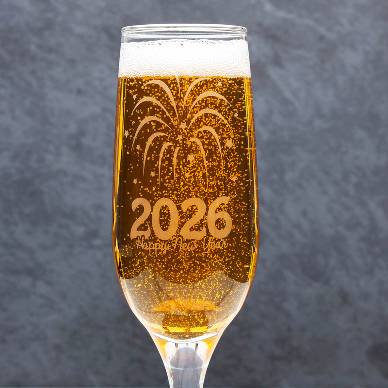 New Years Champagne Glass -  2026 - 7.5oz