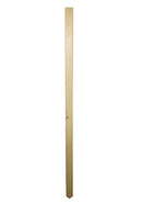 Plain wooden stick on a white background