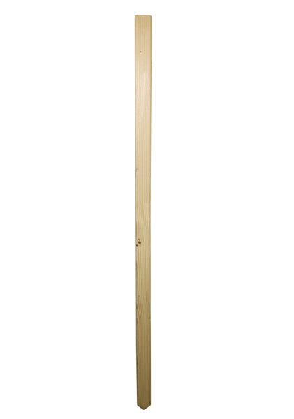 Plain wooden stick on a white background