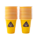 Poop Emoji Shot Plastic Cups - 1 oz - 20 pack