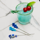 Glass Seahorse Cocktail Picks - Set of 4