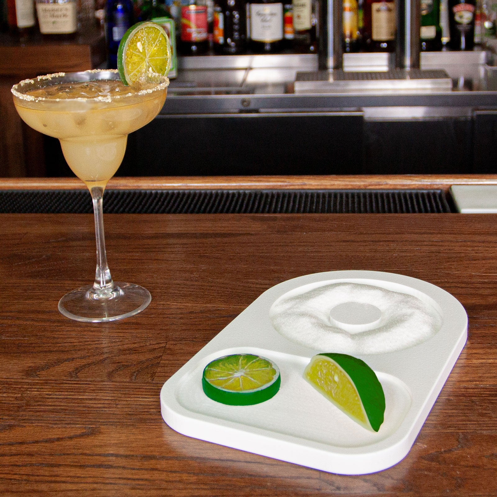 Salt Rimmer Fun Single Split-Tier Salt Rimmer – Bar Supplies