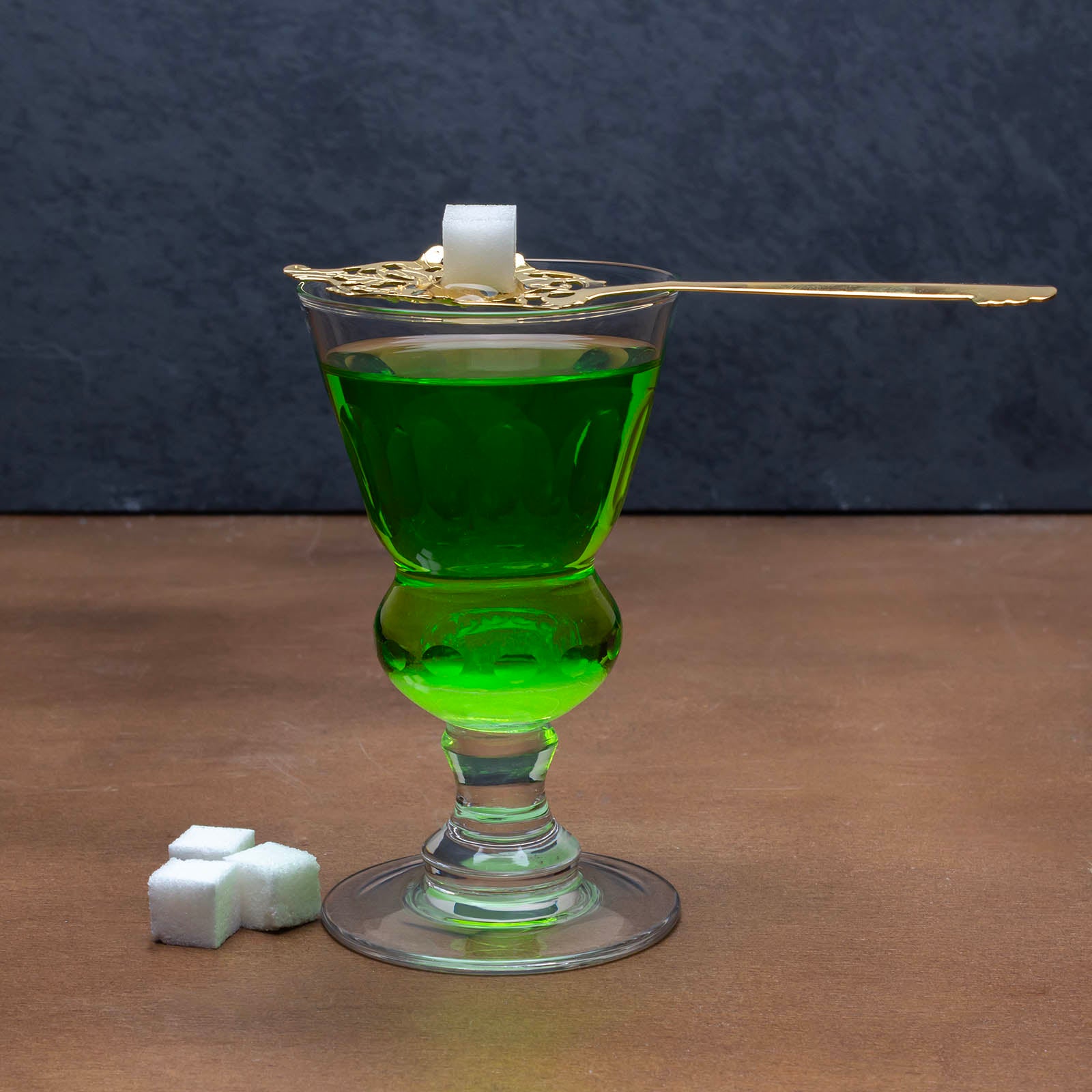 BarConic® Traditional Pontarlier Absinthe Glass - with cuts – Bar