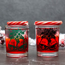 VOTIVE/SHOT GLASS - CHRISTMAS BELLS - 2.5 OZ.