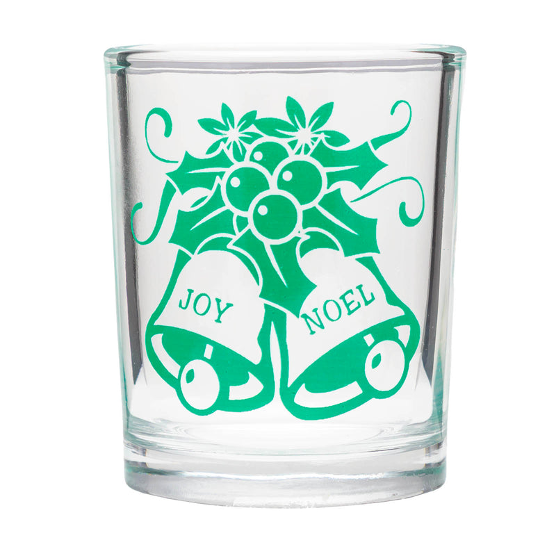 VOTIVE/SHOT GLASS - CHRISTMAS BELLS - 2.5 OZ.