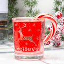 Votive/Shot Glass - Reindeer Believe - 2.5 Ounce