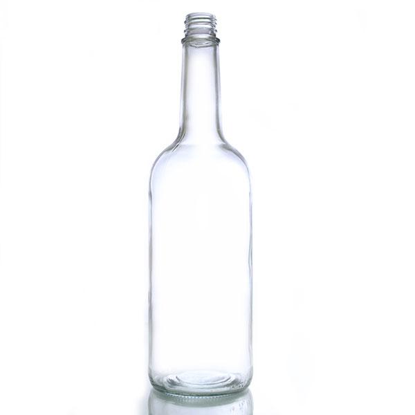1 Litre Clear Glass Water Bottle (No Cap)
