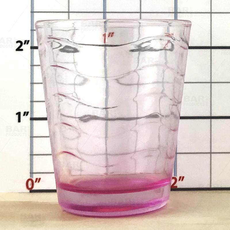 BarConic 1.75 oz Pink Wave Shot Glass (Case of 12)
