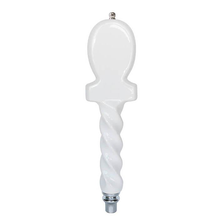 Tap Handle - 12.75(H) x 3.25(W) inches - WHITE
