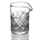 BarConic® Diamond Pattern Mixing Glass with Copper Plated Julep Strainer