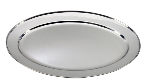 16'' Round Stainless Steel Serving Trays