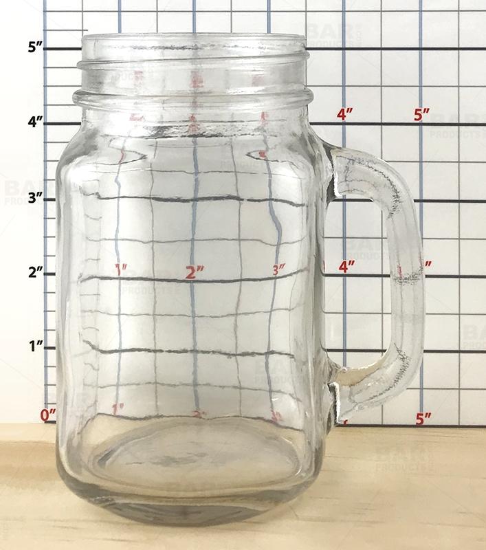 BarConic® 16 ounce Mason Jar Mug – with Handle