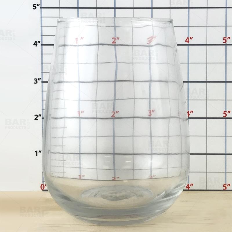 17 oz Printed BarConic Stemless Wine Glass