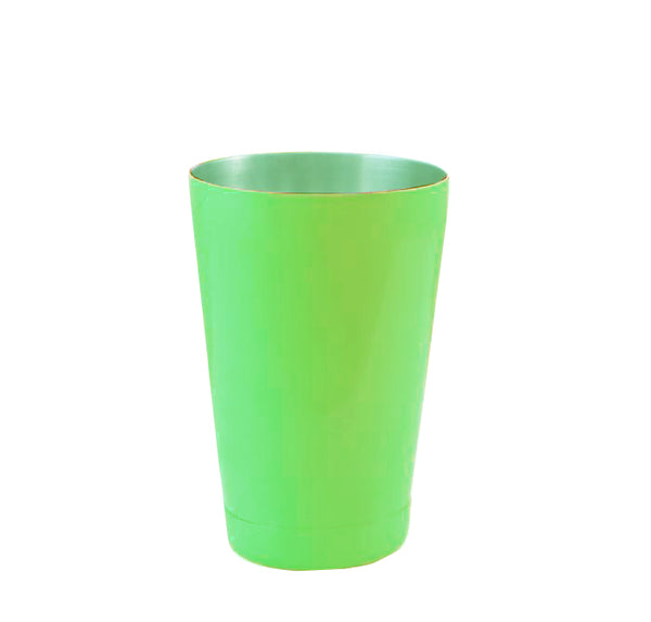 COCKTAIL SHAKER TIN - 18 OUNCE WEIGHTED - NEON GREEN