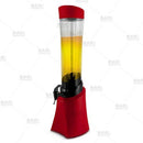 Beer Tower 2.5 Liters with Ice Tube - Red