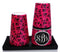  28 oz weighted & 18 oz weighted - Pink Swirls Shakers 