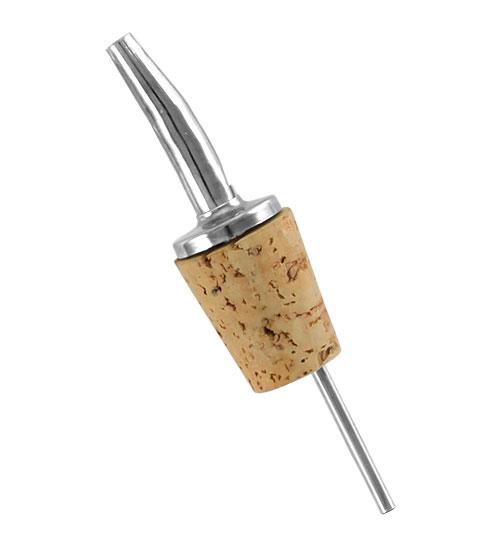 Spill-Stop™ Tapered Liquor Pourer with Cork Stopper