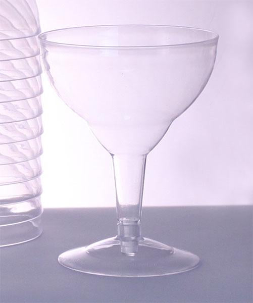 Plastic (Polystyrene) Margarita Glass - 6 ounce (sleeve of 12)