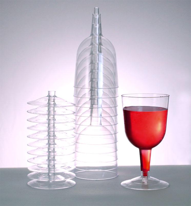 Plastic (Polystyrene) Wine Glass - 6 ounce (sleeve of 12) – Bar Supplies