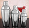 3 Piece Cocktail Shakers - Stainless Steel Delux