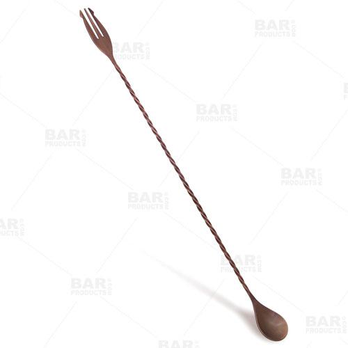 BarConic® Trident Bar Spoons - Antique Copper Finish - 50CM