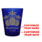 CUSTOMIZABLE - 1.5oz Blue Frosted Shot Glass - Pineapples