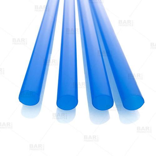 Blue - Plastic Drinking Straws - 8 inches