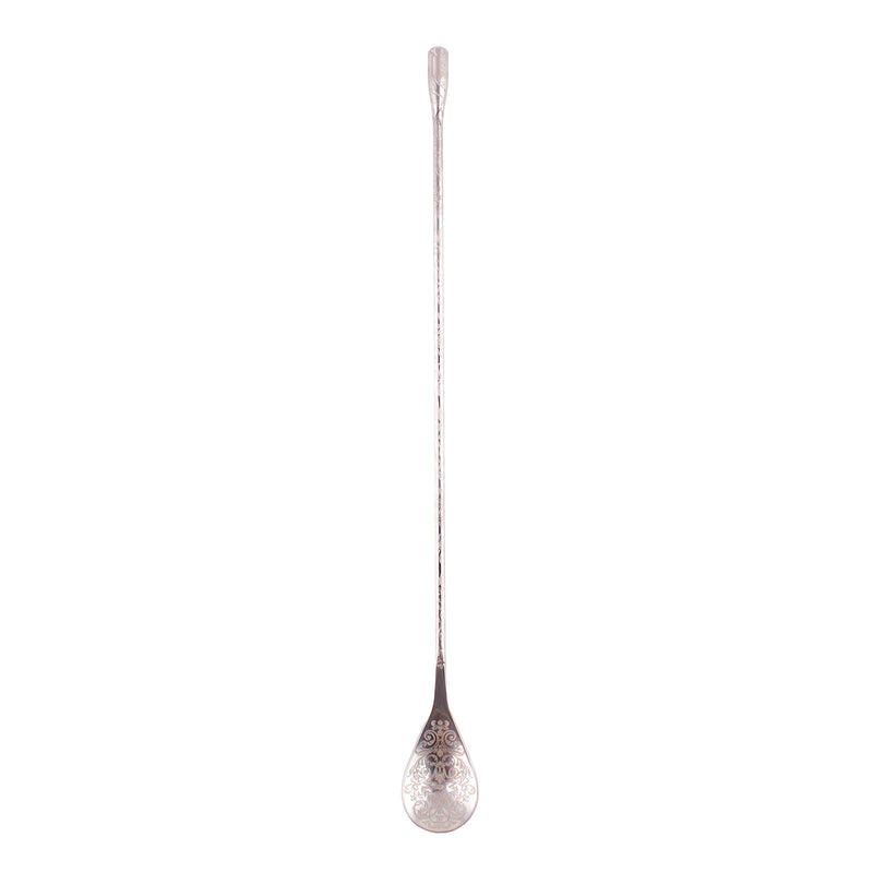 BarConic® Teardrop Bar Spoon - Floral Etched - ( Color Options )