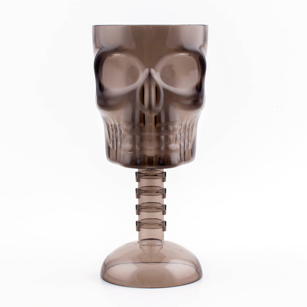 BarConic® Plastic Stemmed Skull Cup - 12 ounce - Smoke – Bar Supplies
