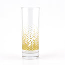 BarConic® Gold Geometric Pattern Highball Glass  - 9.5 oz
