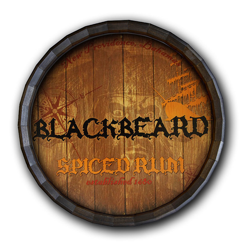 Barrel Top Tavern Sign - Blackbeard