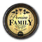 Custom Wood Whiskey Barrel Top Sign – Family