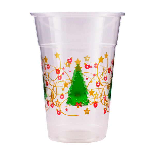 20 ct Christmas Tree Plastic Cups - 16 ounce – Bar Supplies