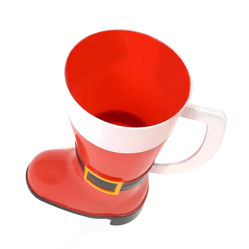 Santa Boot Mug - Plastic - 10 ounce