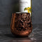 Stemless Wine Glass - Copper Etched - Set of 4