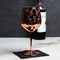 Wine Glass - Copper Etched - Set of 2