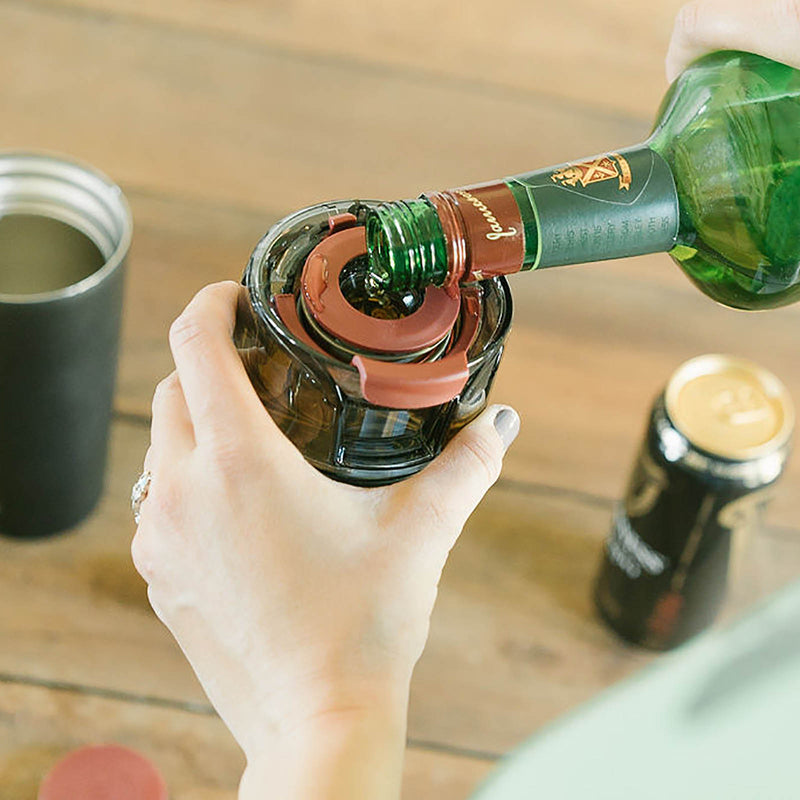Flaskap Madic Drinking System | Insulated Tumbler with Shot Dispenser | Cup  Holder Friendly | Splash…See more Flaskap Madic Drinking System 