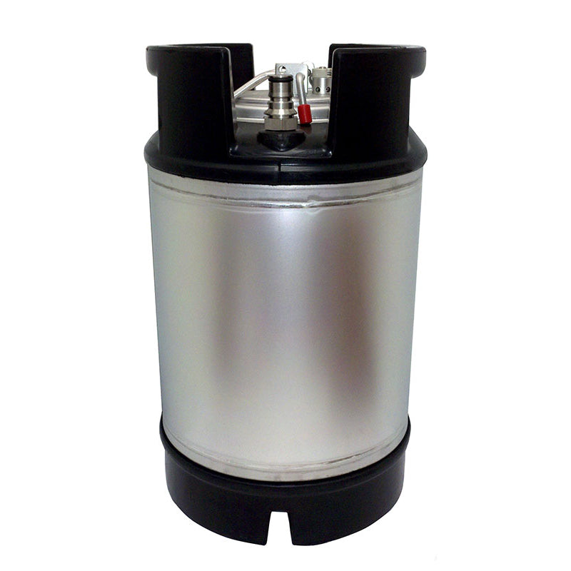 AMCYL 2.5 Gallon Ball Lock Keg – Dual Rubber Handle / Bottom
