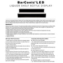 BarConic® LED Liquor Bottle Display Shelf - Wild Cherry 2 Steps - Several Lengths