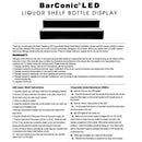BarConic® LED Liquor Bottle Display Shelf - 4 Steps - Mahogany - Several Lengths