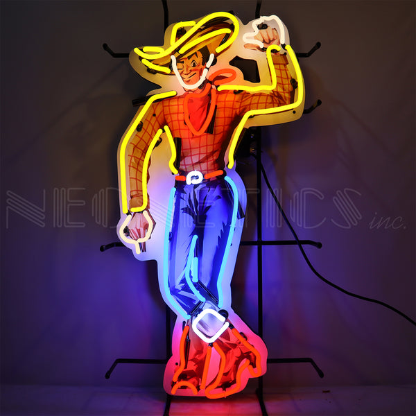 Neon Sign - Cowboy Vegas Vic – Bar Supplies