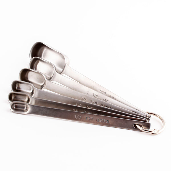 BarConic Rectangular Measuring Spoon Set - Stainless Steel