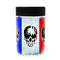 AMERICAN FLAG W/SKULL STAINLESS STEEL CAN AND BOTTLE COOLER - 12 Ounce