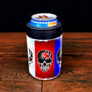 AMERICAN FLAG W/SKULL STAINLESS STEEL CAN AND BOTTLE COOLER - 12 Ounce