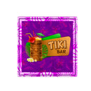 Foam Coasters - Tiki Themed - 3.5 inch Square