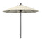 California Umbrella 9' Pole Push Lift SUNBRELLA With Black Aluminum Pole - Antique Beige Fabric