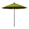 California Umbrella 9' Pole Push Lift SUNBRELLA With Black Aluminum Pole - Kiwi Fabric