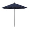California Umbrella 9' Pole Push Lift SUNBRELLA With Black Aluminum Pole - Navy Fabric