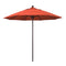 California Umbrella 9' Pole Push Lift SUNBRELLA With Bronze Aluminum Pole - Sunset Fabric